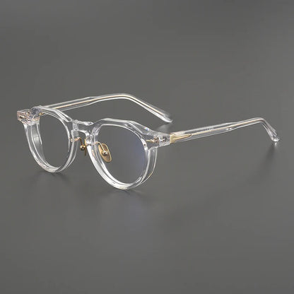 Retro Round Acetate Glasses Frames front view