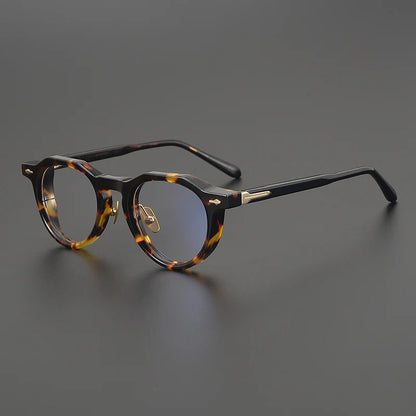 Retro Round Acetate Glasses Frames frame detail