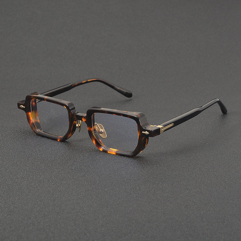 Retro Rectangular Acetate Glasses Frames