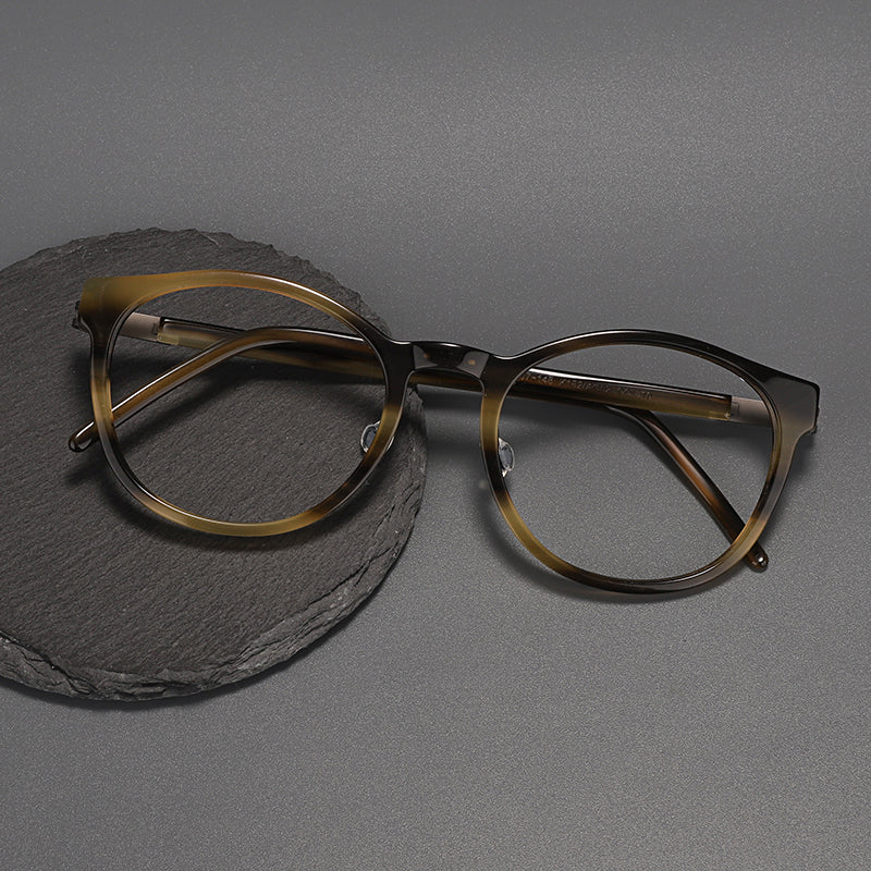 Round Glasses Frames temple detail