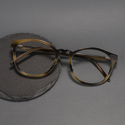 Round Glasses Frames temple detail