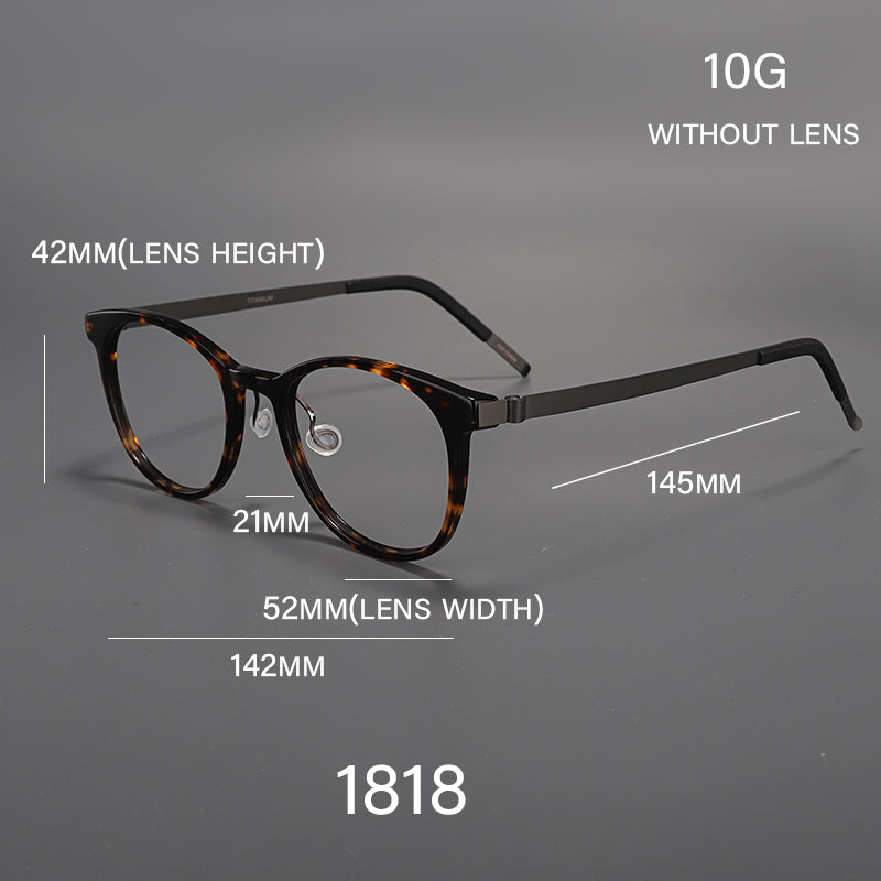 Round Glasses Frames - Tortoiseshell