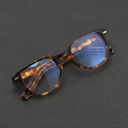 Retro Square Acetate Glasses Frames front view
