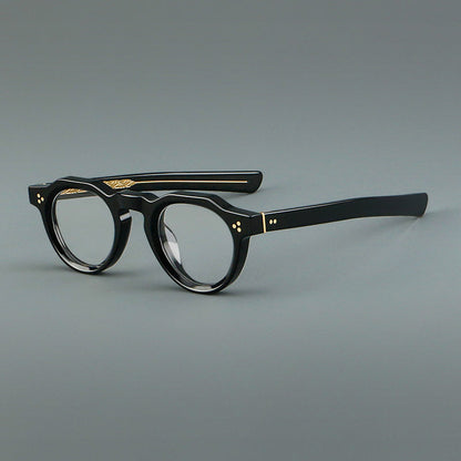 Vintage Geometric Acetate Glasses Frames side view