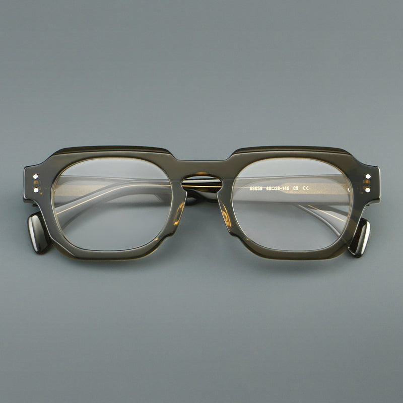 Retro Square Acetate Glasses Frames additional product view