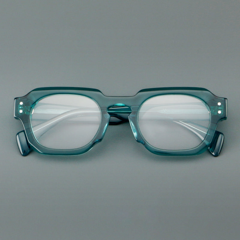 Retro Square Acetate Glasses Frames front view