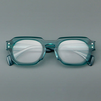 Retro Square Acetate Glasses Frames front view