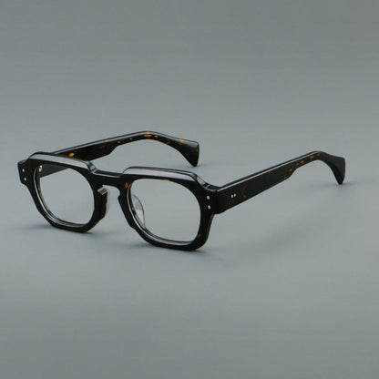 Retro Square Acetate Glasses Frames frame detail