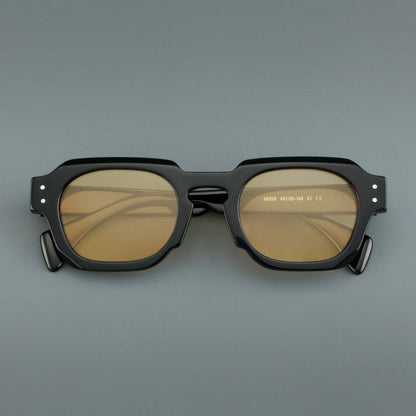 Vintage Square Acetate Glasses Frames side view