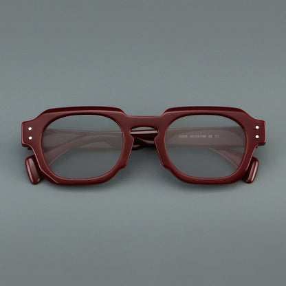 Vintage Square Acetate Glasses Frames front view