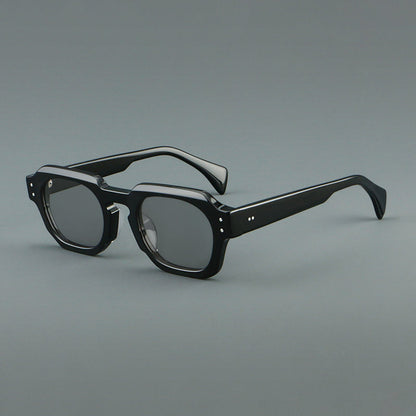 Vintage Square Acetate Glasses Frames frame detail