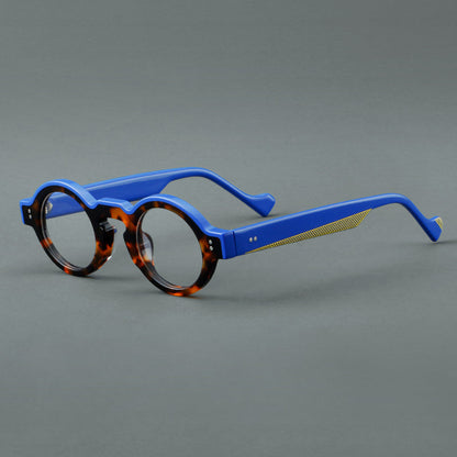 Retro Oval Acetate Glasses Frames front view