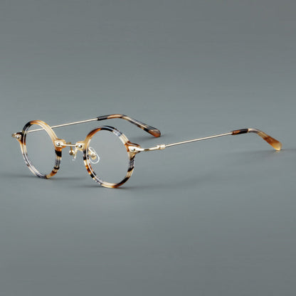Small Round Acetate Glasses Frames frame detail