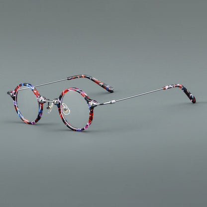 Small Round Acetate Glasses Frames lens detail