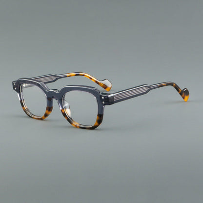 Retro Square Acetate Glasses Frames frame detail