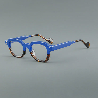 Retro Square Acetate Glasses Frames temple detail