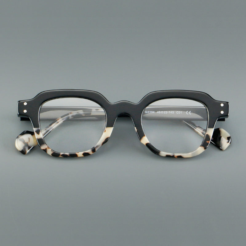 Retro Square Acetate Glasses Frames