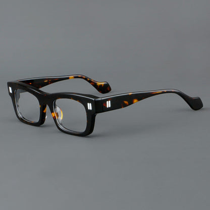 Retro Square Acetate Glasses Frames frame detail