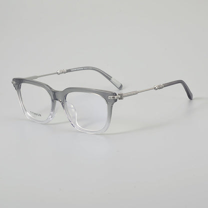 Retro Square Glasses Frames temple detail