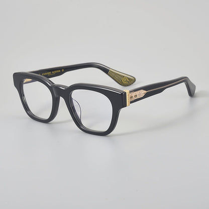 Rectangular Acetate and Titanium Glasses Frames