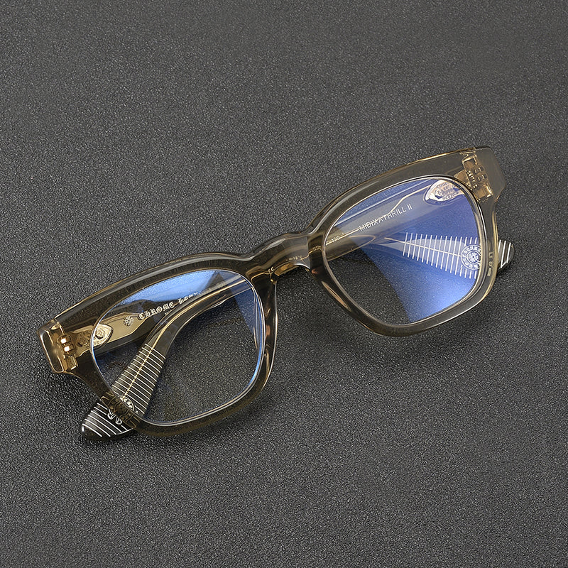 Rectangular Acetate and Titanium Glasses Frames