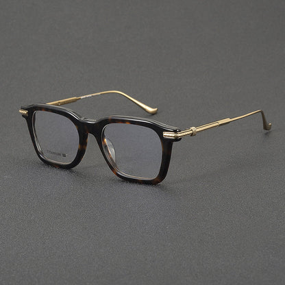 Retro Rectangular Glasses Frames side view