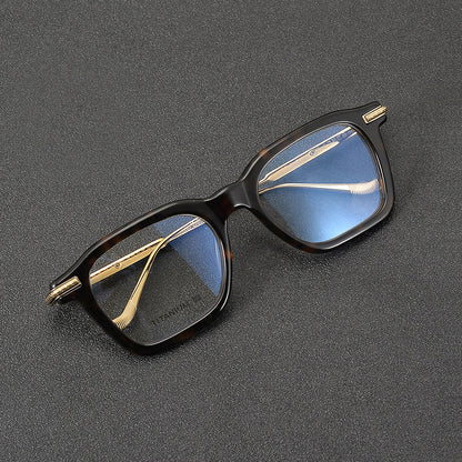 Retro Rectangular Glasses Frames front view