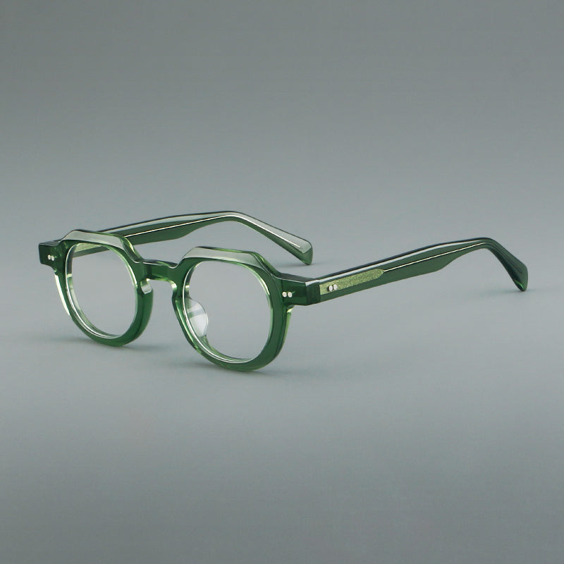 Vintage Acetate Glasses Frames - Green