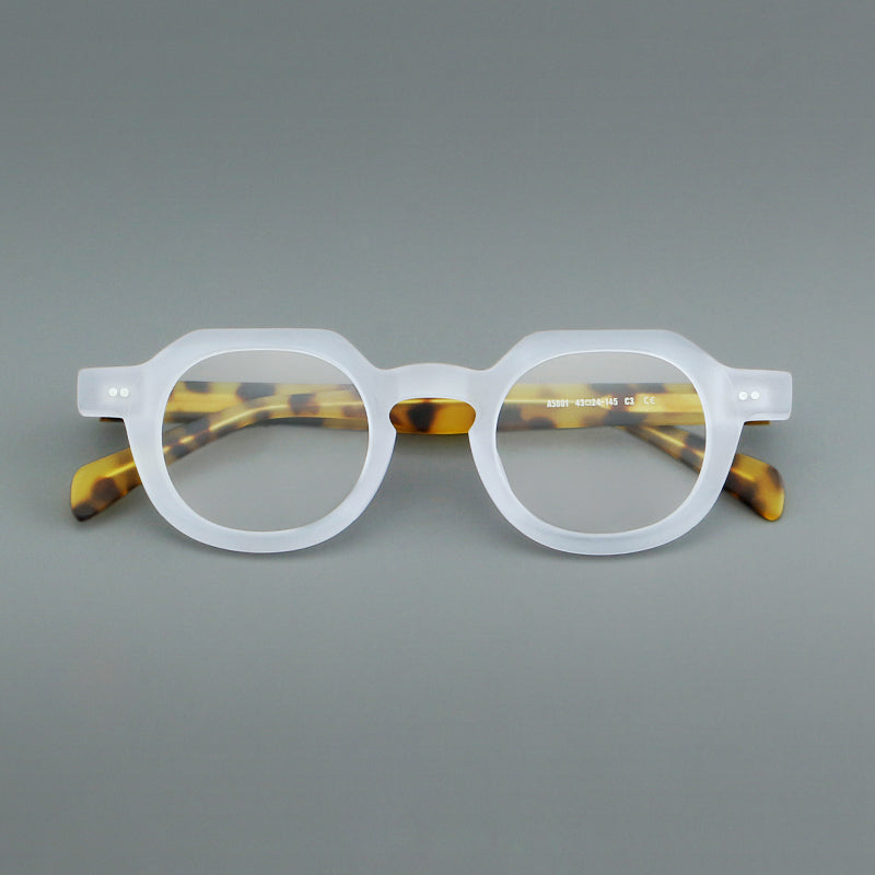 Vintage Acetate Glasses Frames lens detail