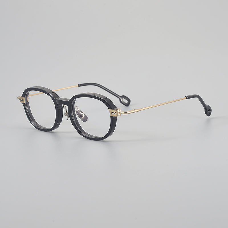Retro Round Titanium Alloy Glasses Frames