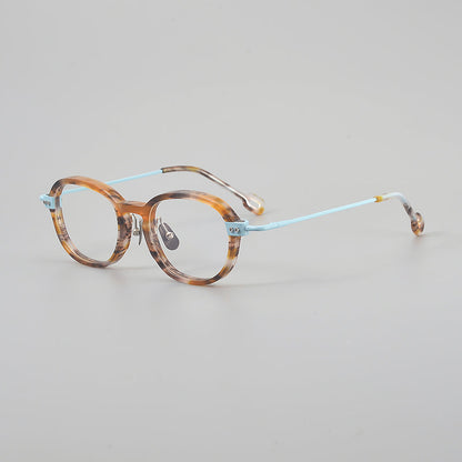 Retro Round Titanium Alloy Glasses Frames additional product view