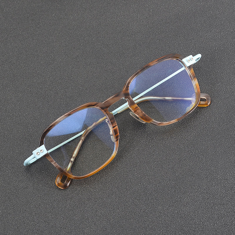 Retro Square Titanium Glasses Frames