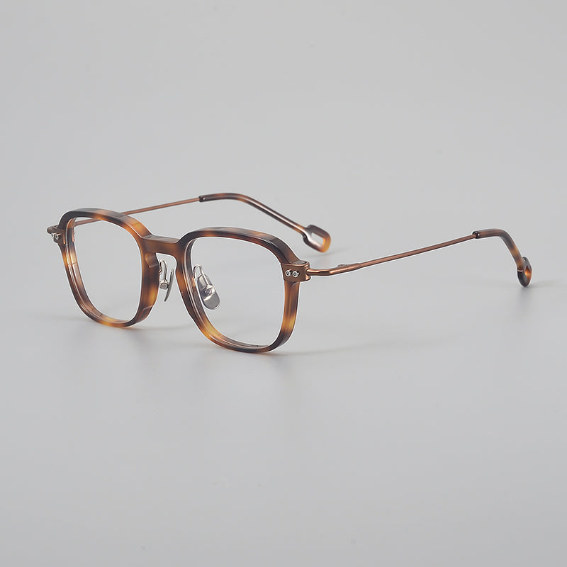 Retro Square Titanium Glasses Frames