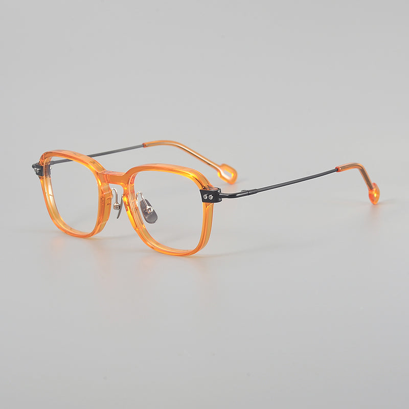 Retro Square Titanium Glasses Frames
