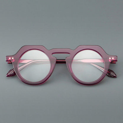 Vintage Acetate Glasses Frames lens detail