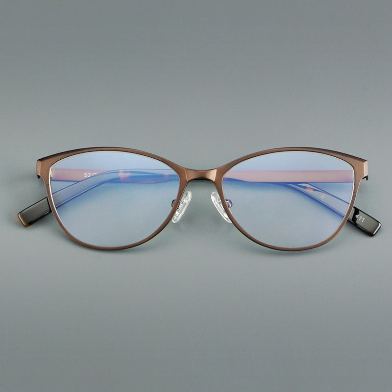 Vintage Square Titanium Glasses Frames side view