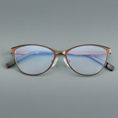 Vintage Square Titanium Glasses Frames side view
