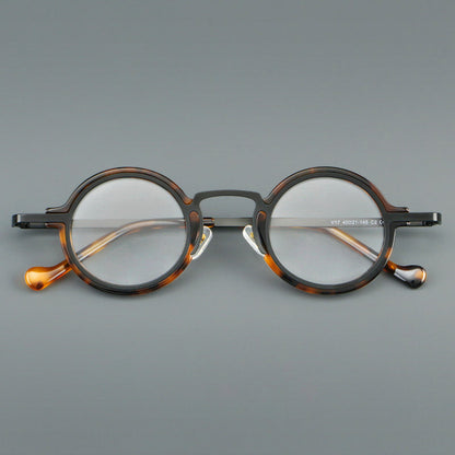 Punk Style Acetate Glasses Frames lens detail