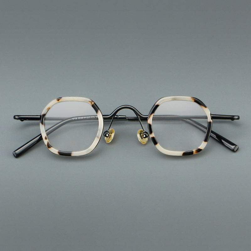 Punk Vintage Round Glasses Frames side view