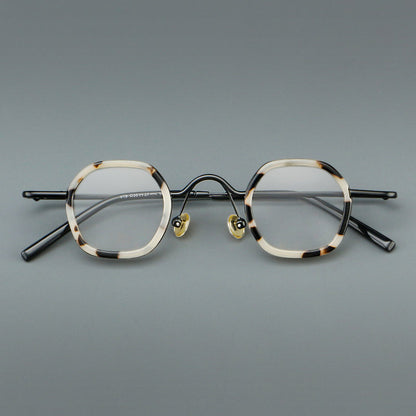 Punk Vintage Round Glasses Frames side view