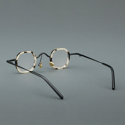 Punk Vintage Round Glasses Frames front view