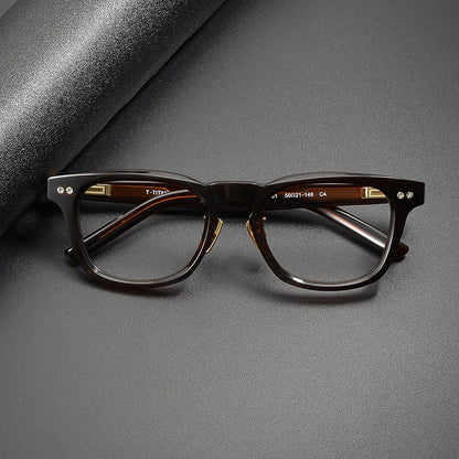 Classic Square Acetate Glasses Frames side view