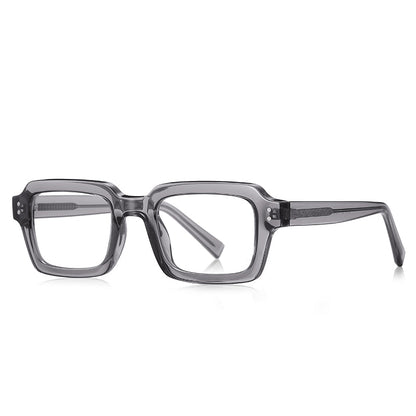 Vintage Black Square Glasses Frames temple detail