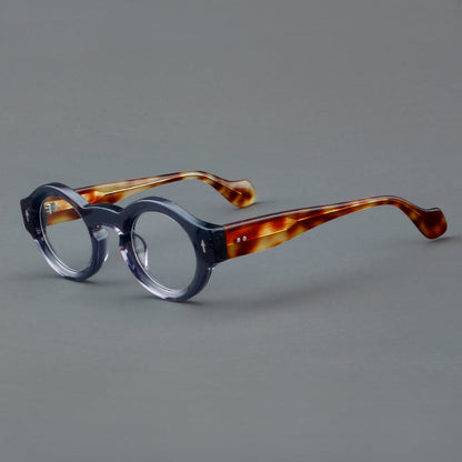 Retro Round Acetate Glasses Frames side view