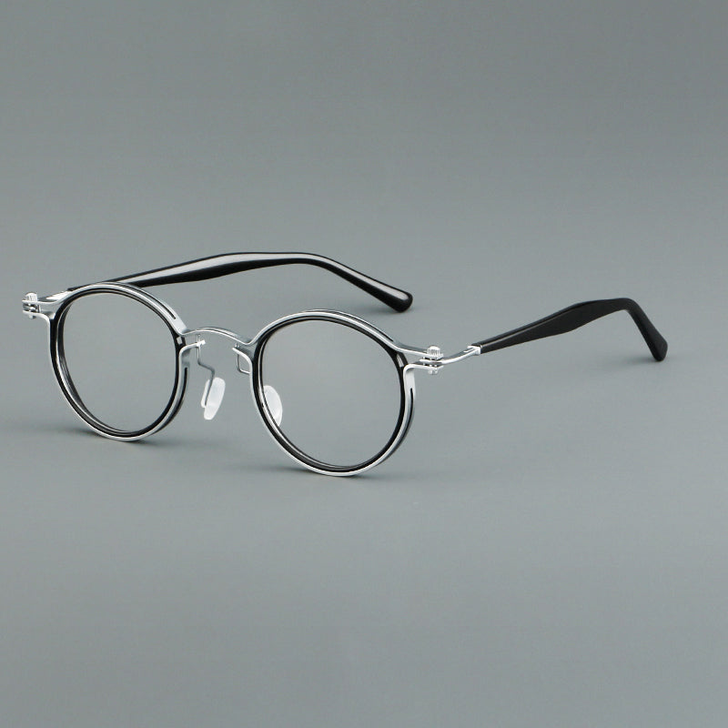 Vintage Glasses Frames - Black & Silver