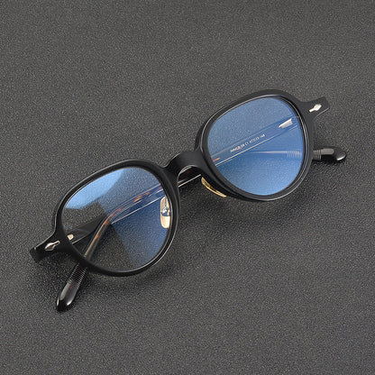Retro Round Acetate Glasses Frames side view