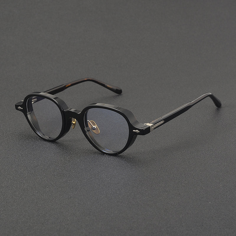 Retro Round Acetate Glasses Frames front view