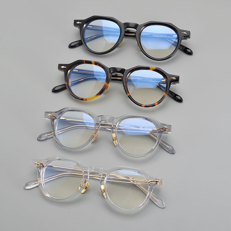 Retro Round Acetate Glasses Frames
