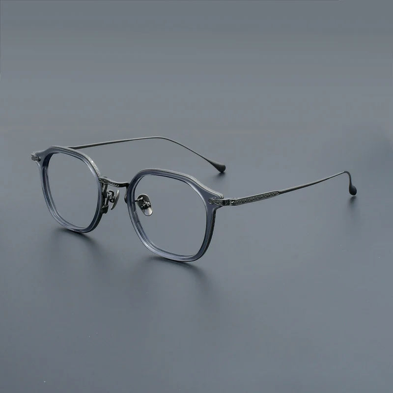 Retro Square Titanium Glasses Frames