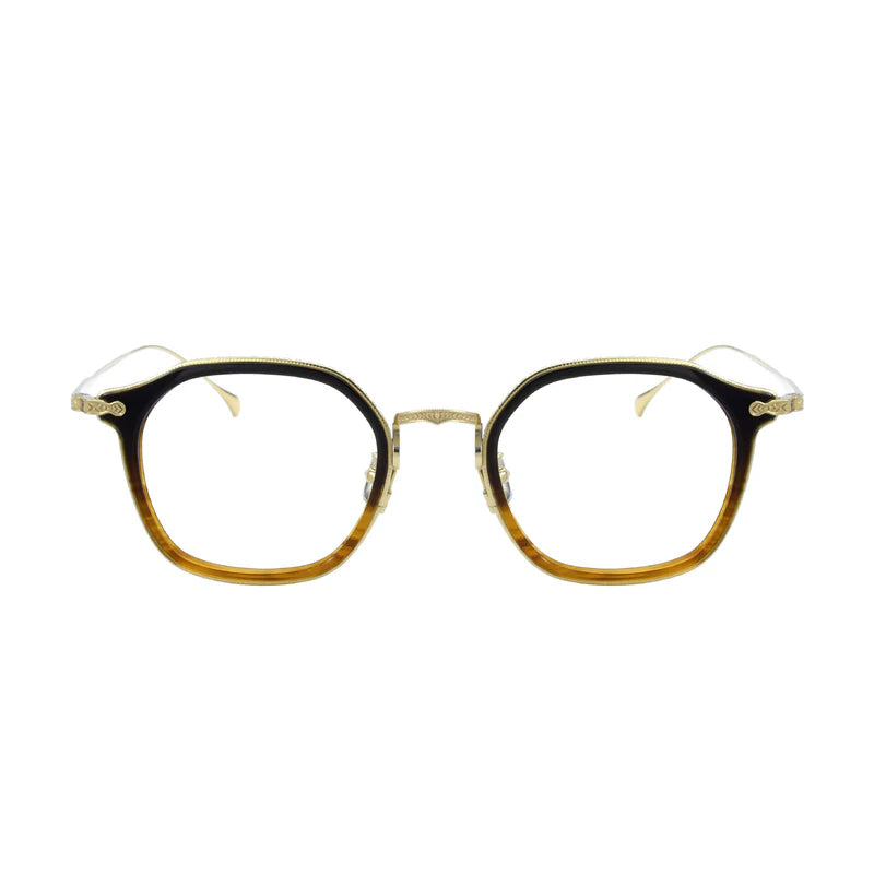 Retro Square Titanium Glasses Frames temple detail